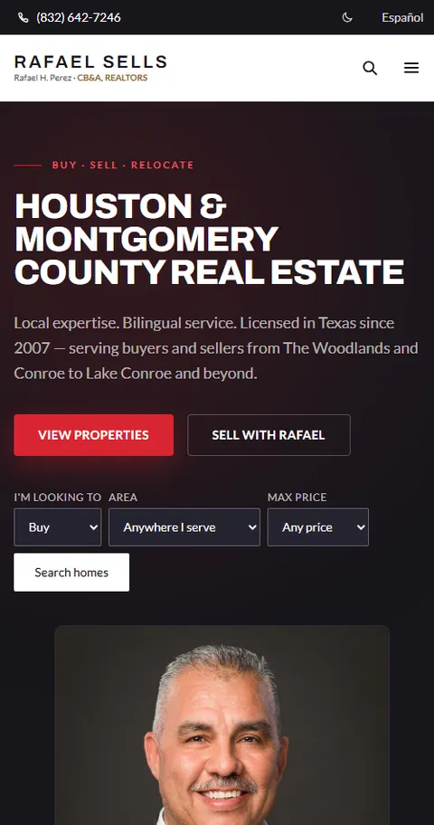 Rafael Sells mobile site